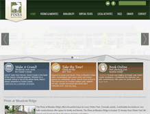 Tablet Screenshot of pinesatmeadowridge.com